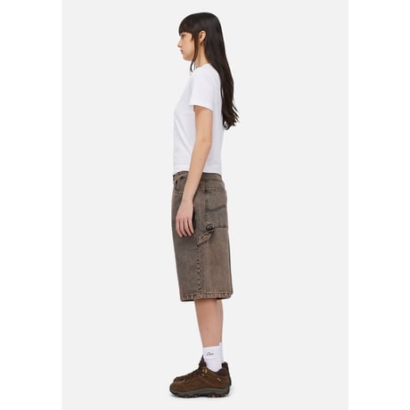 Dime Classic Denim Shorts - Premium Brown
