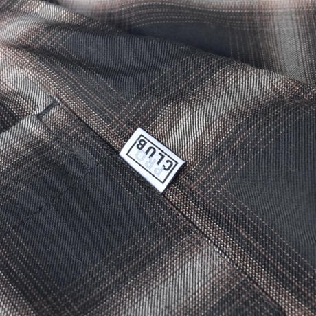 PRO CLUB Comfort Ombre Checker Short Sleeve Shirt - Brown