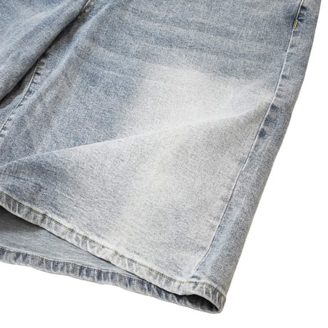 PRO CLUB Heavyweight Baggy Fit Denim Shorts - Light Stonewash