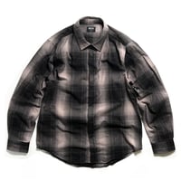 Shaka Wear Plaid Flannel Overshirts - Shadow Black