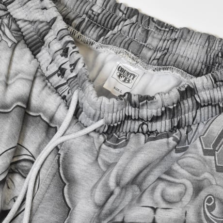 FB County Inked Up Baggy Fleece Shorts - Grey