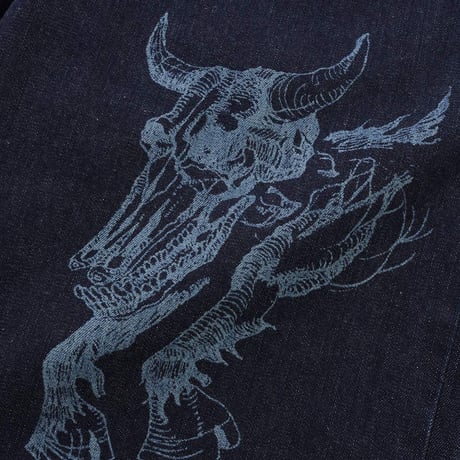 Butter GoodsｘDaniel Johnston Bull Selvedge Denim Jeans - Indigo