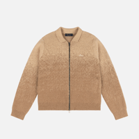 Dime Mohair Double Zip Knit - Camel