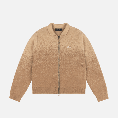 Dime Mohair Double Zip Knit - Camel