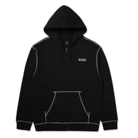 HUF Stretch Full Zip Hoodie - Black