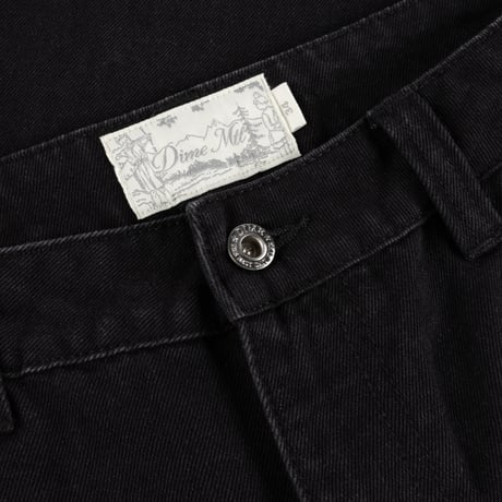 Dine Relaxed Denim Pants - Black