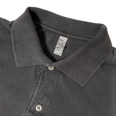 Los Angeles Apparel 6.5oz S/S Polo T-Shirts - Vintage Black [18412GD]