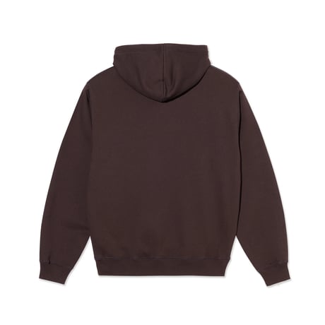Polar Skate Co. Contrast Dave Hoodie | Crude Logo - Chocolate