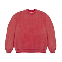 YARDSALE BLEACHWAVE CREWNECK - RED