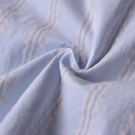 Levis Lama Boxy Shirt - Bernal Stripe Soft Chambray Blue 0001