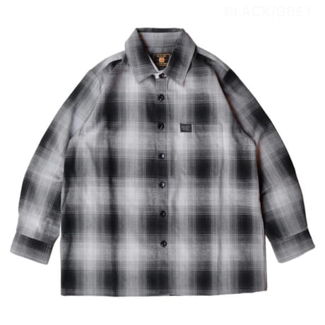 FB County L/S Checker Flanel Shirt - Black/Grey