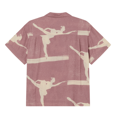 OBEY Tacques Woven Shirts - Mauve Faded Wash