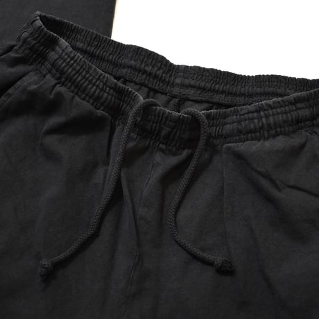 Los Angeles Apparel Heavy Jersey Wide Garment Dyed Casual Pants - Black [1205WGD]