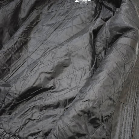 [Deadstock] Genuine Italian Leather Jacket - Black