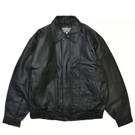 [Deadstock] Genuine Italian Leather Jacket - Black