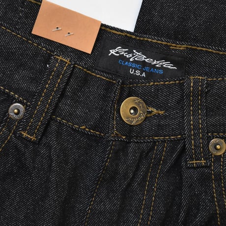 Kno-betta Ultra Wide Leg Jean - Raw Black
