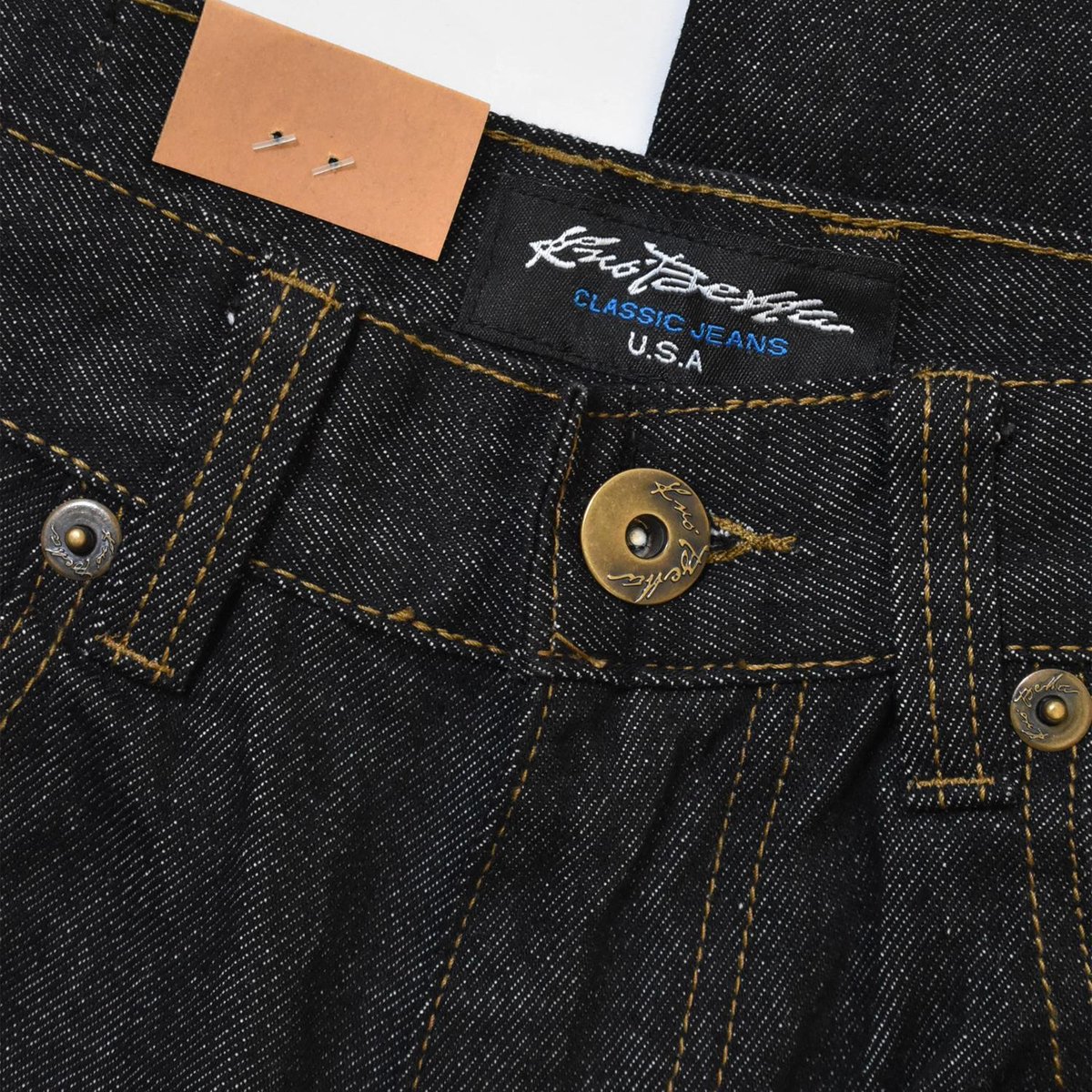 Kno-betta Ultra Wide Leg Jean - Raw Black | RULEZ