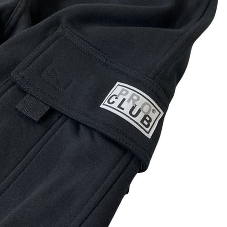 PRO CLUB Heavyweight Fleece Cargo Shorts - Black