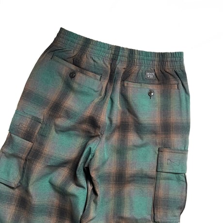 FB County Checker Cargo Pants - Black/Green