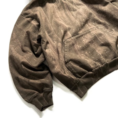 Los Angeles Apparel HF09DD 14oz Heavy Fleece Hoodie Drip Dye -  Olive
