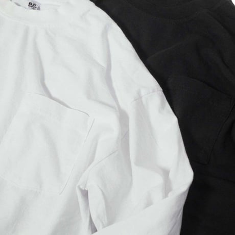 Los Angeles Apparel 6.5oz Garment Dye Long Sleeve Pocket Tee - White