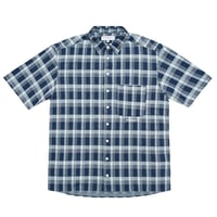 Yardsale YS Knitted Short Sleeved Shirt -Blue/White