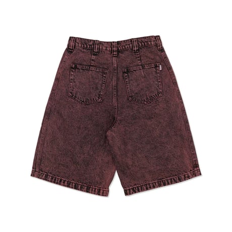 Hoddle Denim Bermuda Shorts - Wine