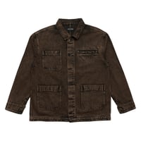 Pass~Port Workers Club Painters Jacket - Over-Dye Brown