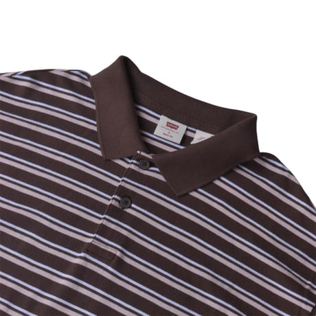 Levis Boxy Polo Giorge Stripe - Chocolate Martin