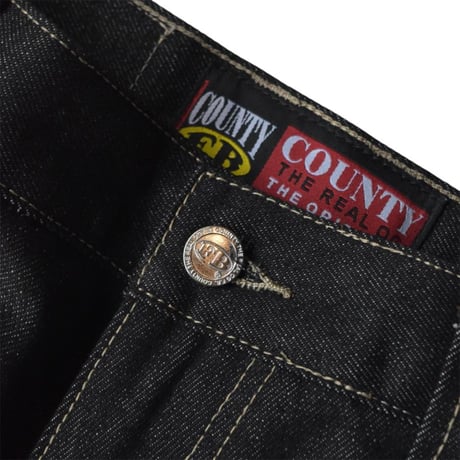 FB COUNTY Old School Carpenter Denim Pants - Black