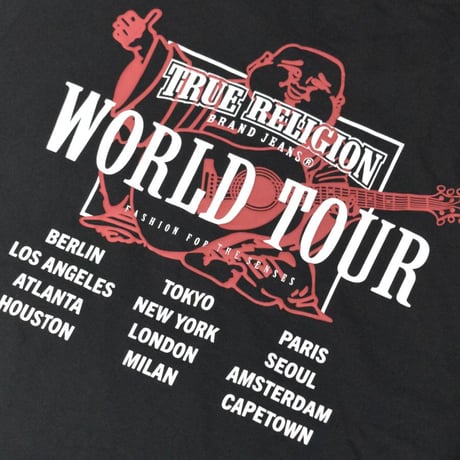 True Religion World Tour Track Tee - Black