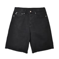 PRO CLUB Heavyweight Baggy Fit Denim Shorts - Black