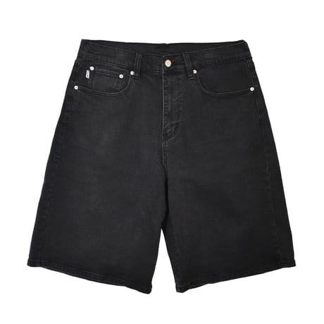 PRO CLUB Heavyweight Baggy Fit Denim Shorts - Black