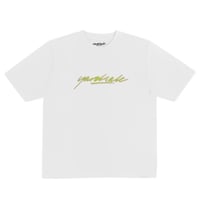 YARDSALE SCRIPT TEE - WHITE