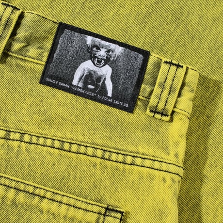 Polar Big Boy Pants | Demon Child - Lemon Black