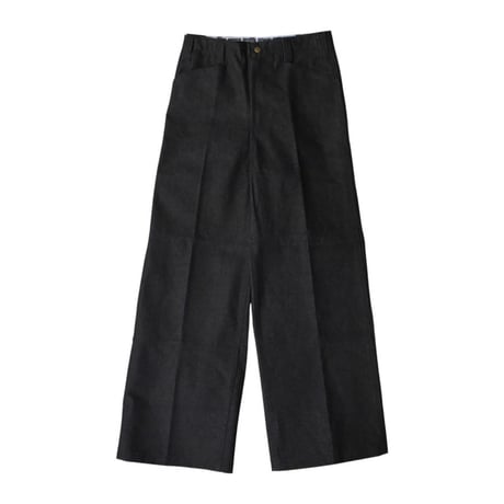 FB COUNTY Monster Cut Denim Pants - Black