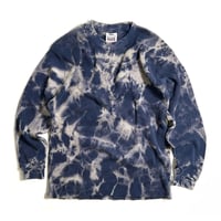 RULEZ PRO CLUB L/S Frost Bleach Heavyweight Thermal Shirts - Navy