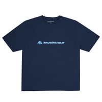 YARDSALE DARKWAVE TEE - NAVY