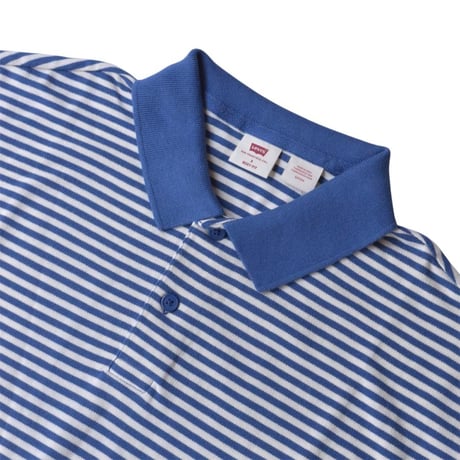 Levis Boxy Polo Sone Stripe - Sunshine Blue