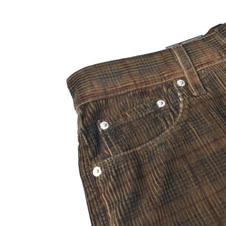 Levi's 578-0033 Baggy Plaid Corduroy Pants - Brown