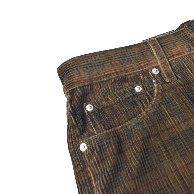 Levi's 578-0033 Baggy Plaid Corduroy Pants - Br