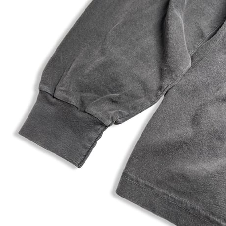 Los Angeles Apparel 1807GD 6.5oz Pigment Dye Long Sleeve Tee - Vintage Black
