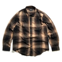 Shaka Wear Plaid Flannel Overshirts - Tan/Black