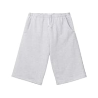 LOS ANGELES APPAREL 14oz Heavy Fleece Extra Wide Sweat Shorts - Ash