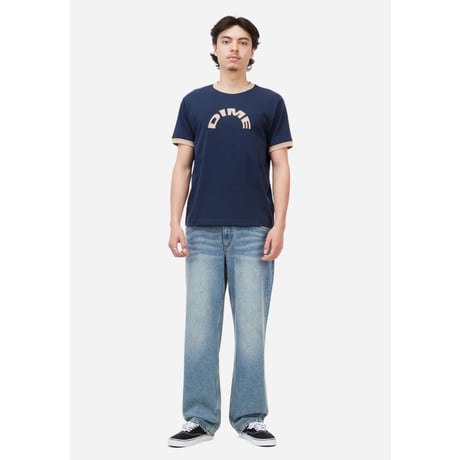Dime Arch Ringer T-Shirt - Navy