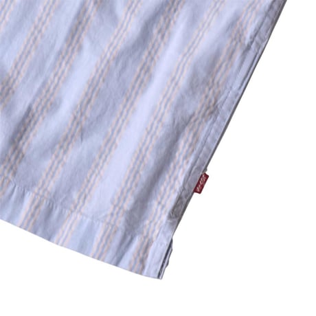Levis Lama Boxy Shirt - Bernal Stripe Soft Chambray Blue 0001