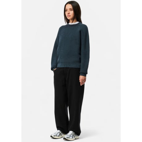 Dime Wave Knit Sweater - Navy