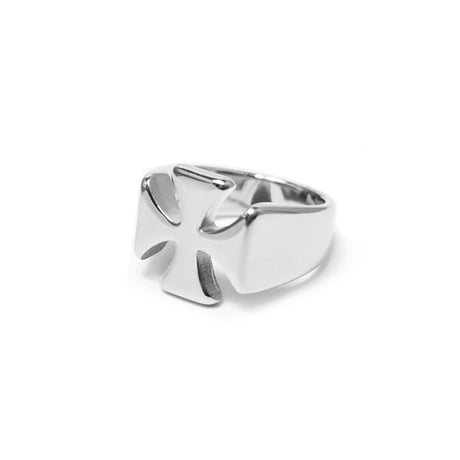 Iron Cross Ring - Silver