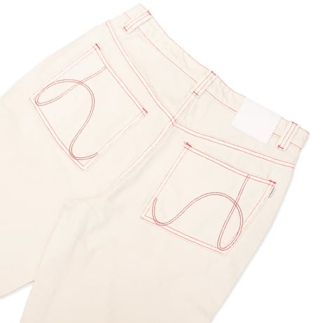 Hoddle Routine Straight Cut Jean - White