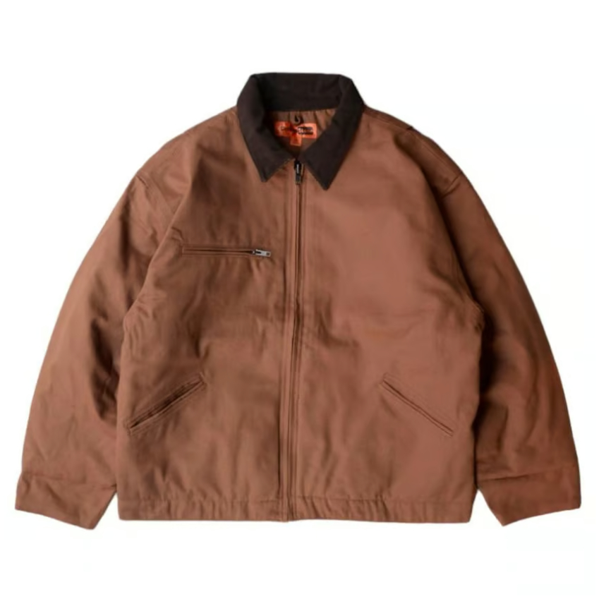 Stone  ブラウンジャケット Corner Stone Duck Cloth Work Jacket - Brown | R